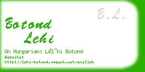 botond lehi business card